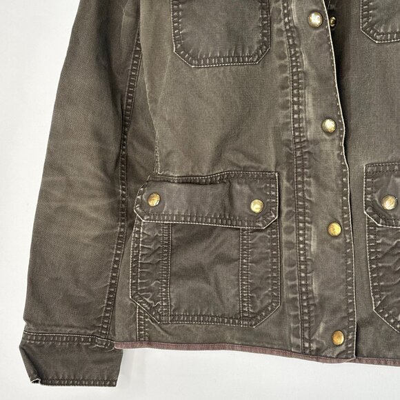 J. Crew Green Military Utility Grunge Jacket Women's Size Small D106 - Picture 4 of 16